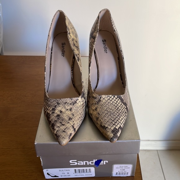 Sandler , neutral snake skin shoes. Worn once, good condition. - Picture 8 of 8